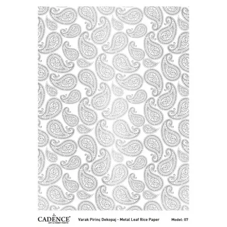 Model 07 Silver Leaf Brass Decoupage