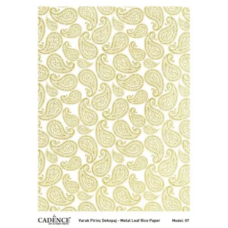 Model 07 Gold Leaf Brass Decoupage
