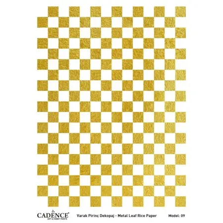 Model 09 Gold Leaf Brass Decoupage
