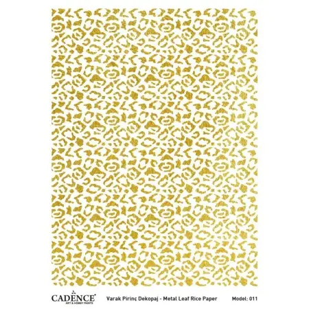 Model 11 Gold Leaf Brass Decoupage
