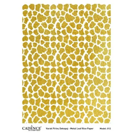 Model 12 Gold Leaf Brass Decoupage