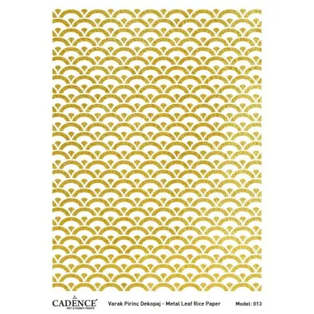 Model 13 Gold Leaf Brass Decoupage