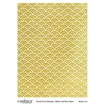 Model 14 Gold Leaf Brass Decoupage
