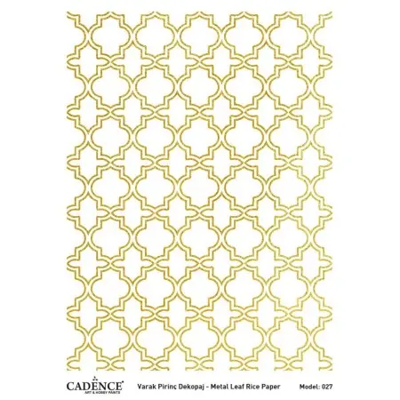 Model 27 Gold Leaf Brass Decoupage