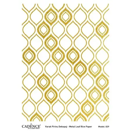 Model 29 Gold Leaf Brass Decoupage