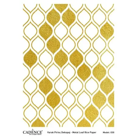 Model 30 Gold Leaf Brass Decoupage