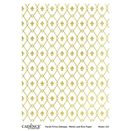 Model 31 Gold Leaf Brass Decoupage