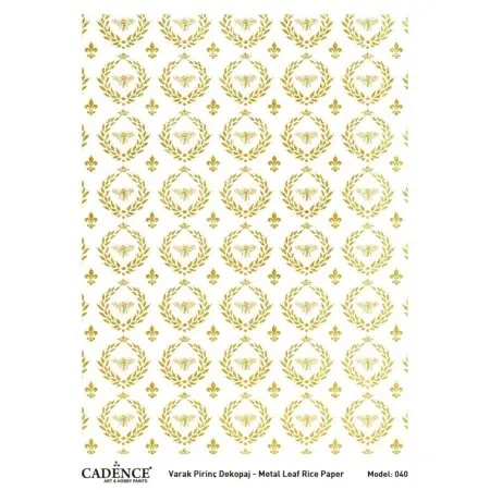 Model 40 Gold Leaf Brass Decoupage