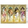 Patterned Leaf Brass Decoupage Model 03 Silver