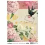 Patterned Leaf Brass Decoupage Model 04 Gold