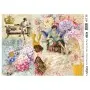 Patterned Leaf Brass Decoupage Model 05 Silver