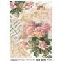 Patterned Leaf Brass Decoupage Model 06 Gold