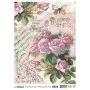 Patterned Leaf Brass Decoupage Model 06 Silver
