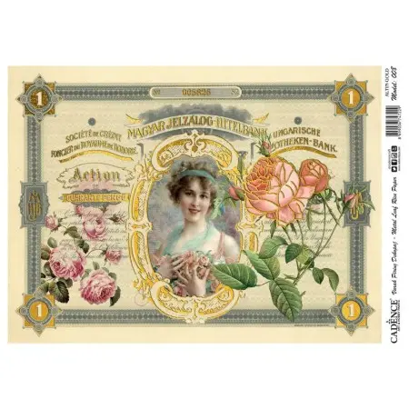 Patterned Leaf Brass Decoupage Model 08 Silver