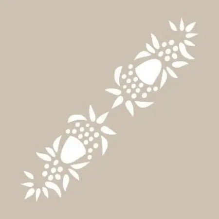 K22 6x20 Border Model Stencil