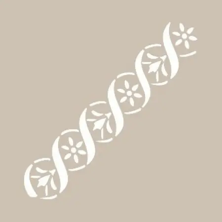 K28 6x20 Border Model Stencil