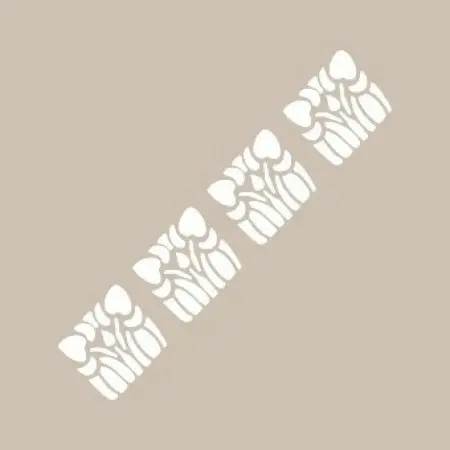K43 6x20 Border Model Stencil