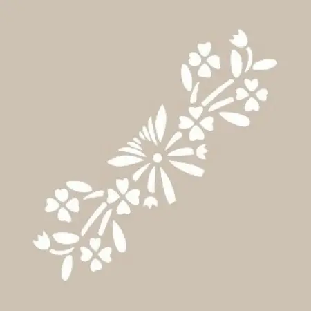 K46 6x20 Border Model Stencil