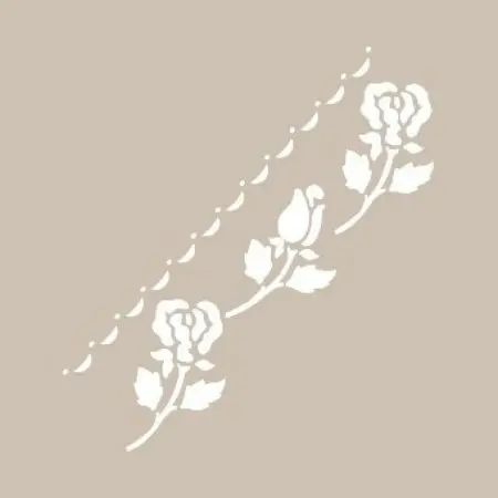 K52 6x20 Border Model Stencil