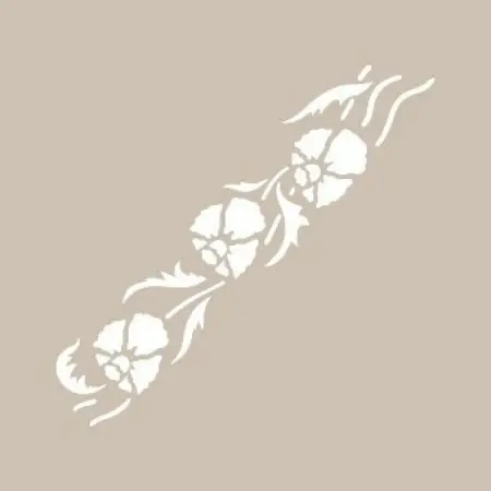 K74 6x20 Border Model Stencil