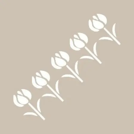 K106 6x20 Border Model Stencil
