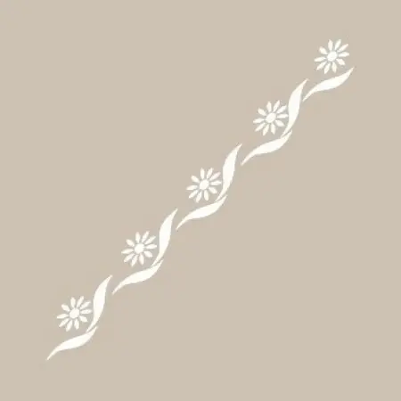 K107 6x20 Border Model Stencil