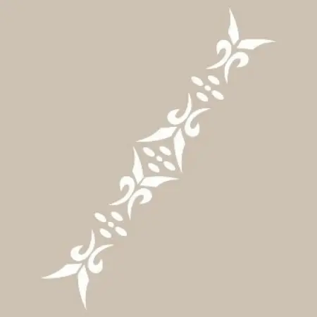 K114 6x20 Border Model Stencil