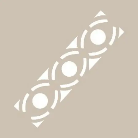 K128 6x20 Border Model Stencil