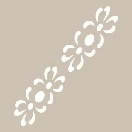 K129 6x20 Border Model Stencil