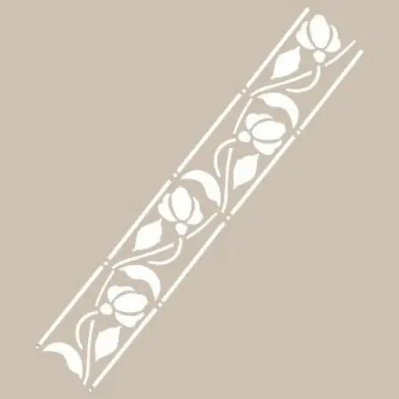 K134 6x20 Border Model Stencil