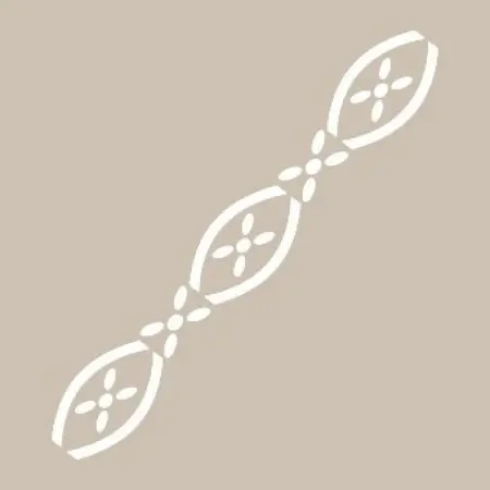 K157 6x20 Border Model Stencil