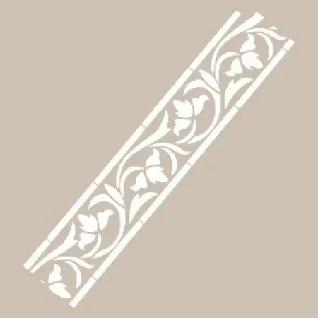 K161 6x20 Border Model Stencil