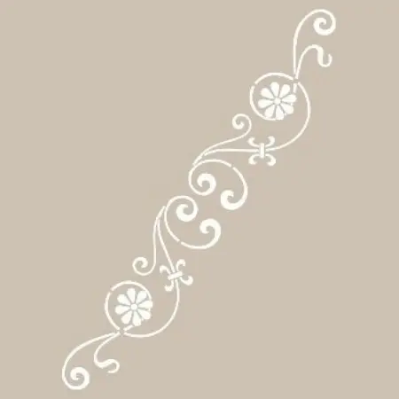 K163 6x20 Border Model Stencil