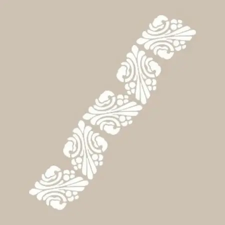 K168 6x20 Border Model Stencil