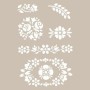 Flower Model AS422 A4 Stencil
