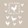 Chicken Model AS429 A4 Stencil
