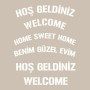 Hoş Geldiniz Model AS442 A4 Stencil