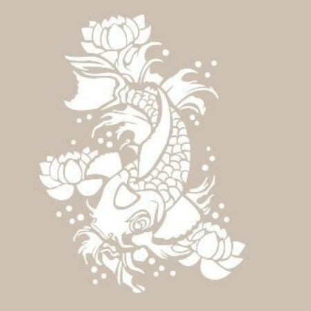Fish Model AS451 A4 Stencil