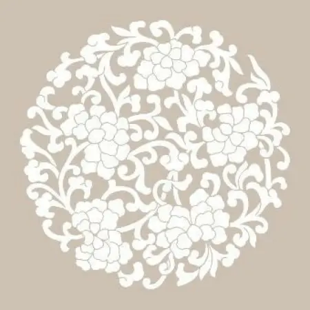 Çiçek Mandala Model AS452 A4 Stencil