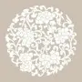 Çiçek Mandala Model AS452 A4 Stencil