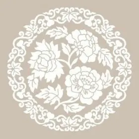 Çiçek Mandala Model AS453 A4 Stencil