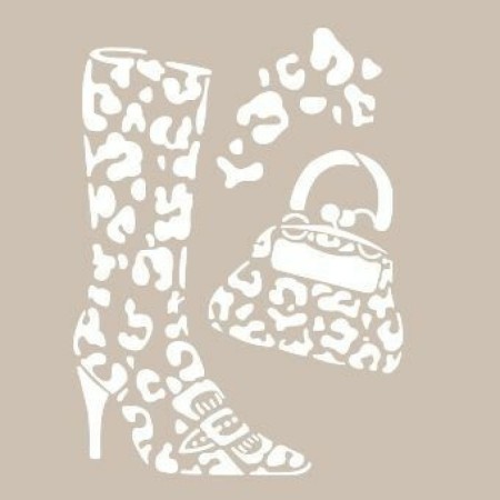 Shoe Model AS458 A4 Stencil