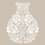 Flower Vase Model AS481 A4 Stencil