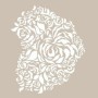 Rose Heart Model AS484 A4 Stencil