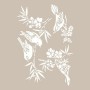 Flower and Bird Model AS502 A4 Stencil