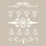 Yaprak Model AS513 A4 Stencil