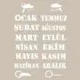 Ay İsimleri ModelAS526 A4 Stencil