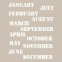Month Names Model AS527 A4 Stencil