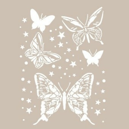 Butterfly Model AS529 A4 Stencil
