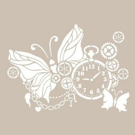 Clock Model AS533 A4 Stencil